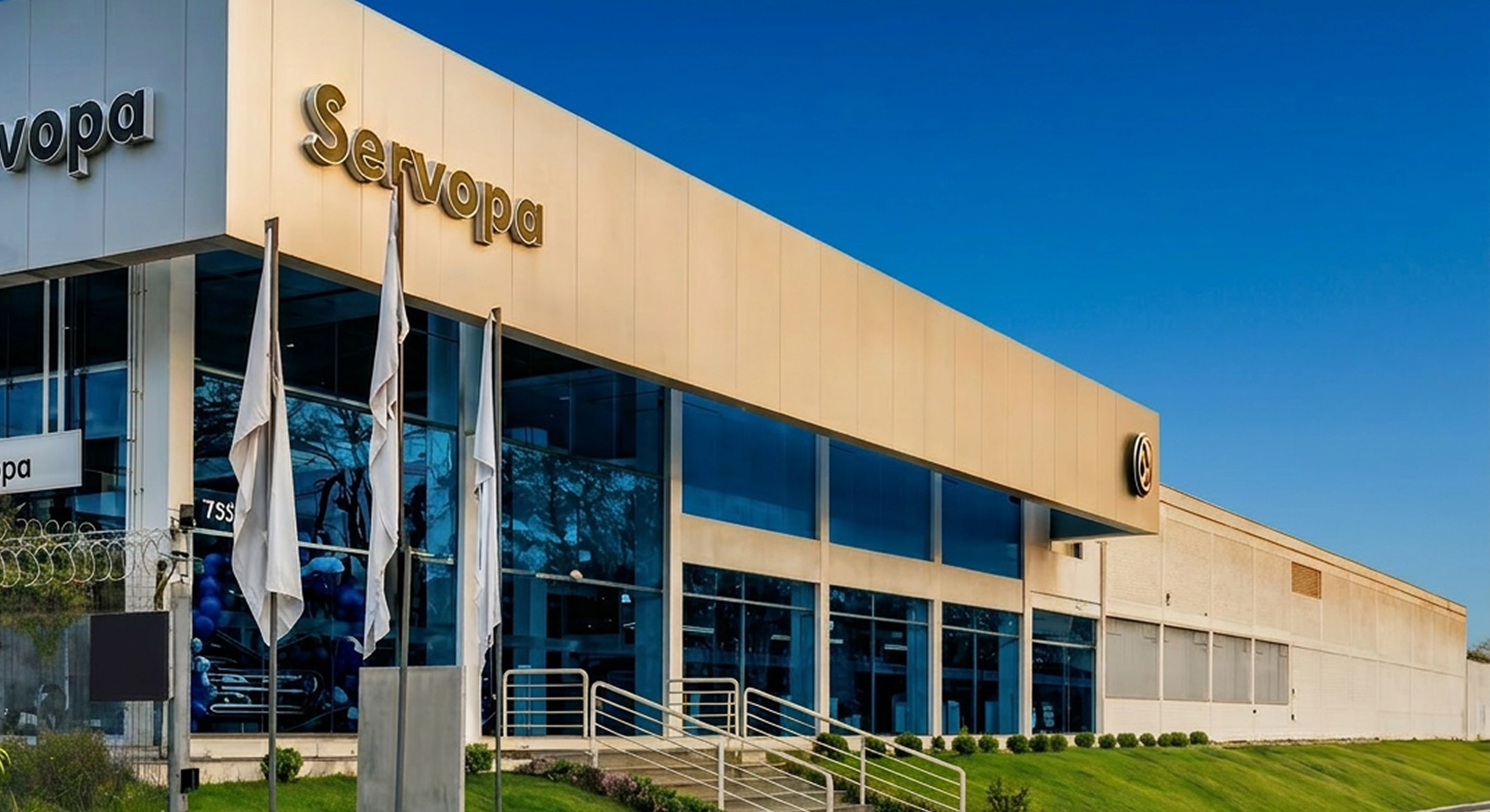 Fachada da concessionária Servopa Volkswagen